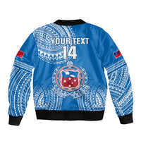 Custom Samoa Rugby Bomber Jacket Pacific 2023 Go Toa Samoa - Wonder Print Shop