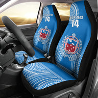 Custom Samoa Rugby Car Seat Cover Pacific 2023 Go Toa Samoa - Wonder Print Shop