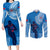 Custom Samoa Rugby Couples Matching Long Sleeve Bodycon Dress and Long Sleeve Button Shirts Pacific 2023 Go Toa Samoa - Wonder Print Shop