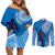 Custom Samoa Rugby Couples Matching Off Shoulder Short Dress and Long Sleeve Button Shirts Pacific 2023 Go Toa Samoa - Wonder Print Shop