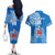 Custom Samoa Rugby Couples Matching Off The Shoulder Long Sleeve Dress and Hawaiian Shirt Pacific 2023 Go Toa Samoa - Wonder Print Shop