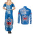 Custom Samoa Rugby Couples Matching Summer Maxi Dress and Long Sleeve Button Shirts Pacific 2023 Go Toa Samoa - Wonder Print Shop
