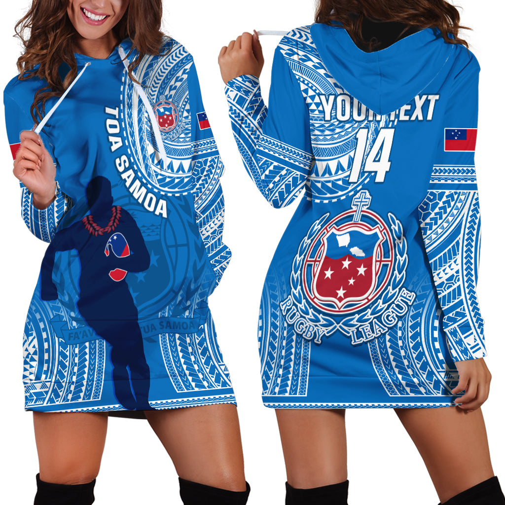 Custom Samoa Rugby Hoodie Dress Pacific 2023 Go Toa Samoa - Wonder Print Shop