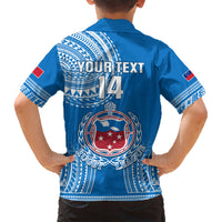 Custom Samoa Rugby Kid Hawaiian Shirt Pacific 2023 Go Toa Samoa - Wonder Print Shop