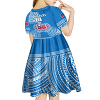 Custom Samoa Rugby Kid Short Sleeve Dress Pacific 2023 Go Toa Samoa - Wonder Print Shop