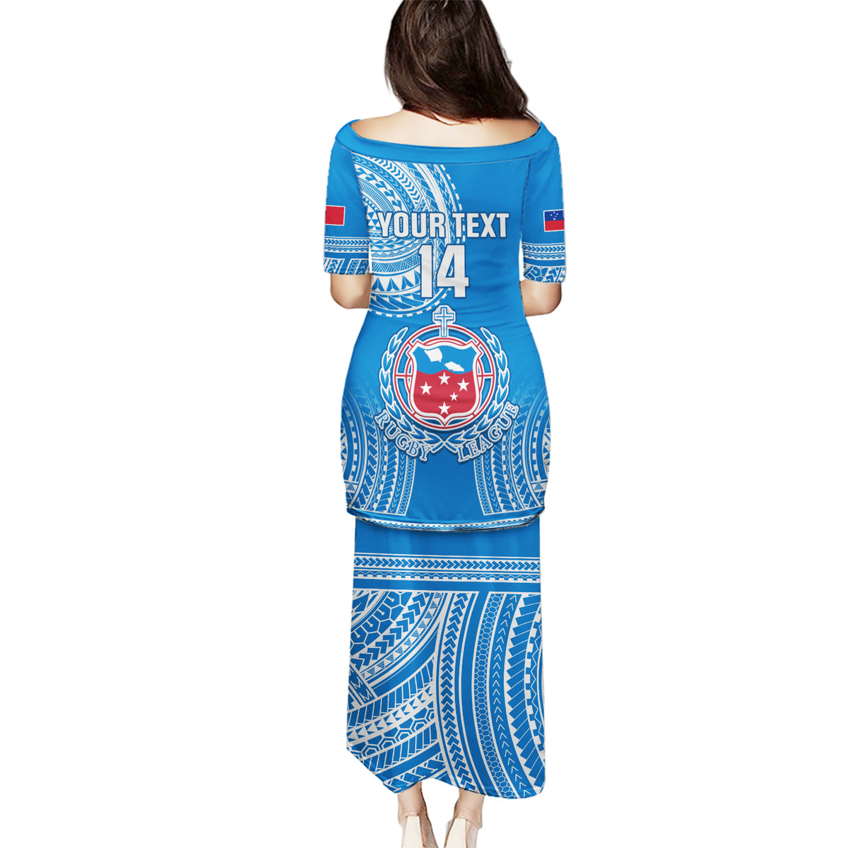Custom Samoa Rugby Puletasi Pacific 2023 Go Toa Samoa - Wonder Print Shop