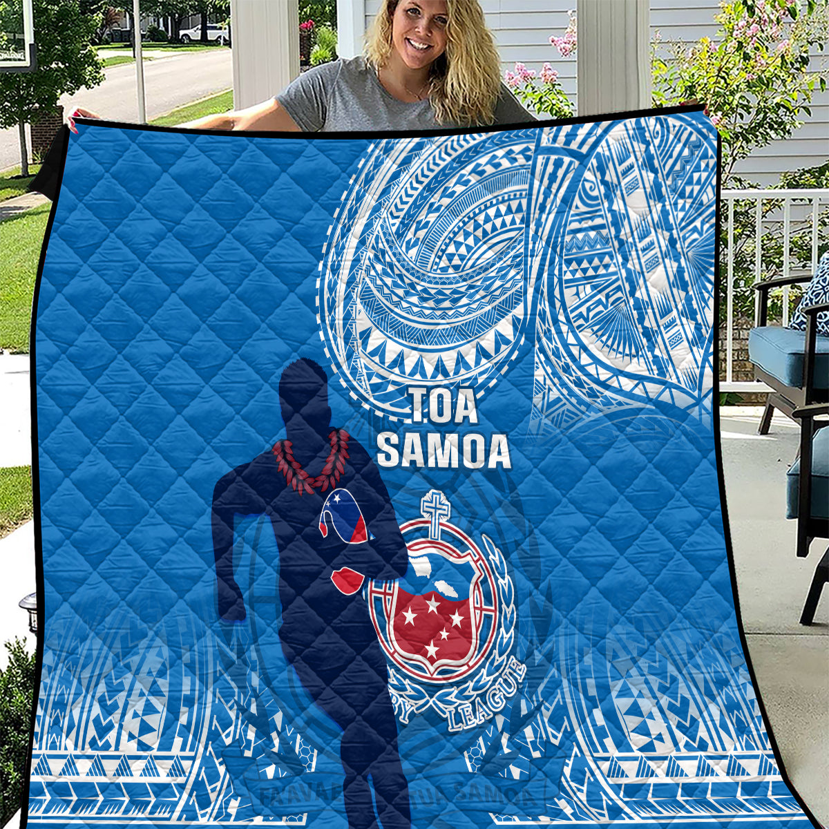 Samoa Rugby Quilt Pacific 2023 Go Toa Samoa - Wonder Print Shop
