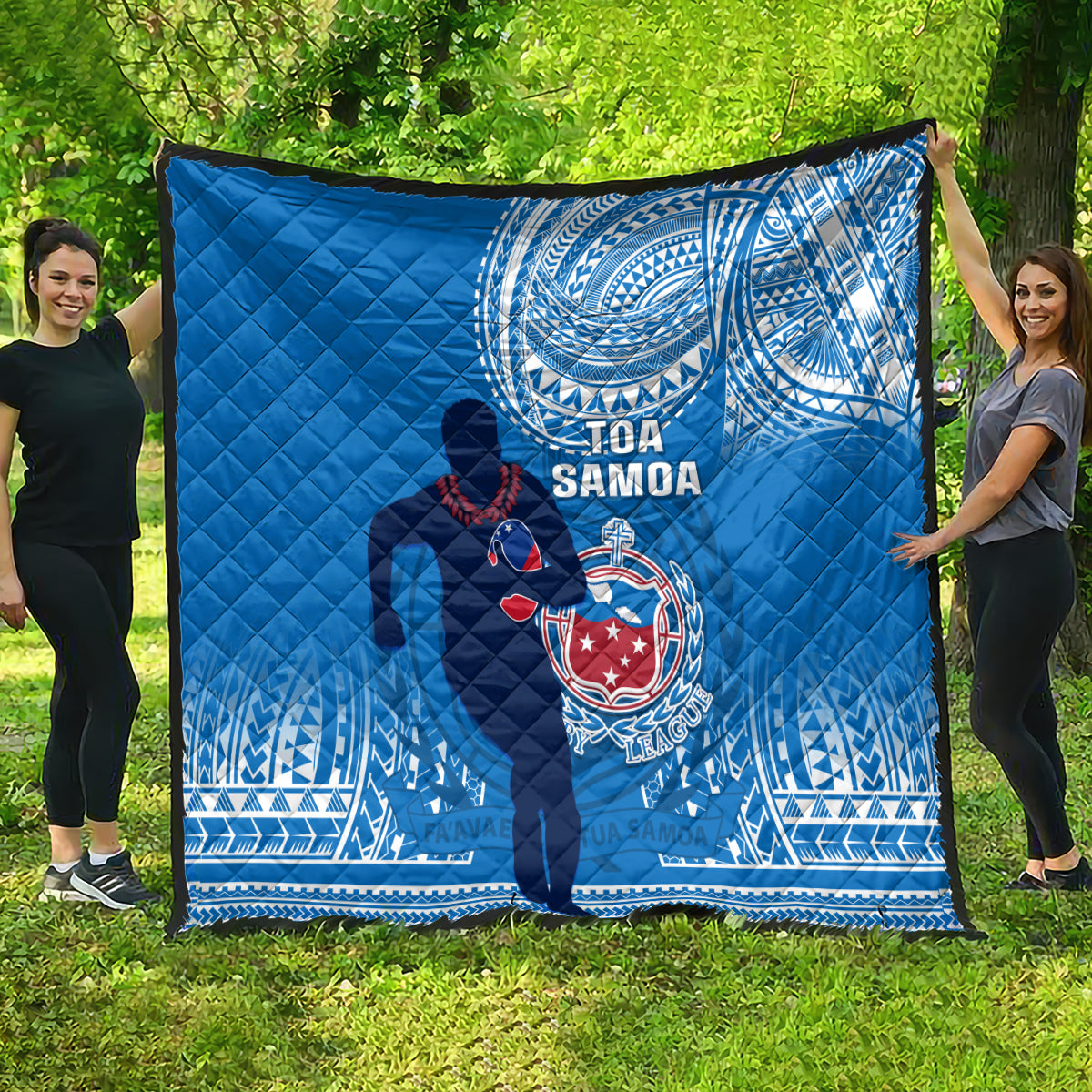 Samoa Rugby Quilt Pacific 2023 Go Toa Samoa - Wonder Print Shop