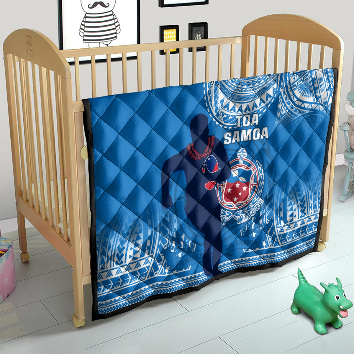 Samoa Rugby Quilt Pacific 2023 Go Toa Samoa - Wonder Print Shop