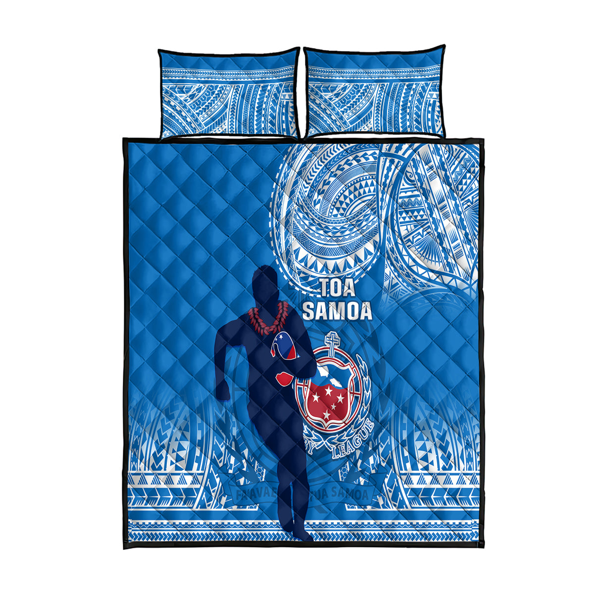 Samoa Rugby Quilt Bed Set Pacific 2023 Go Toa Samoa - Wonder Print Shop