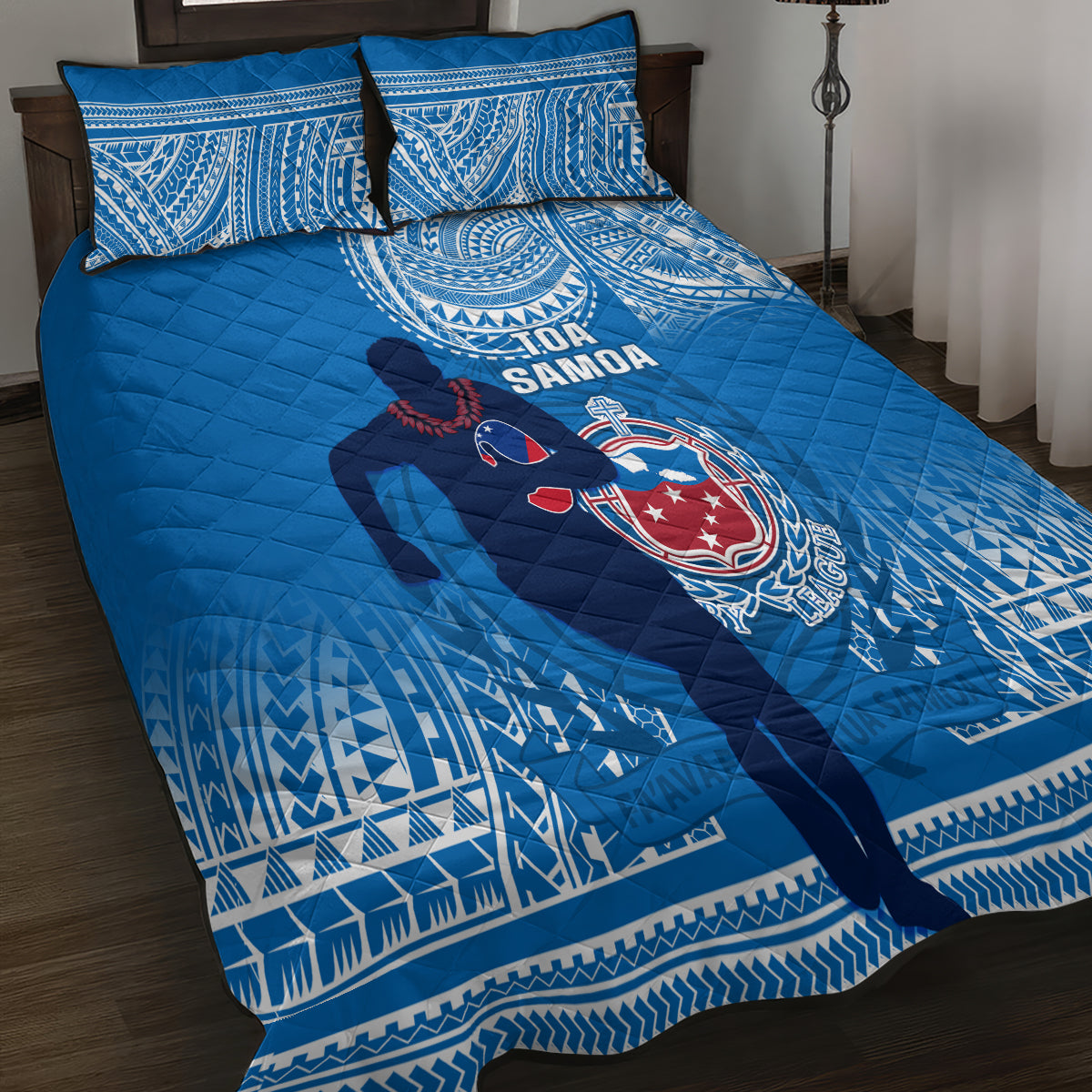 Samoa Rugby Quilt Bed Set Pacific 2023 Go Toa Samoa - Wonder Print Shop