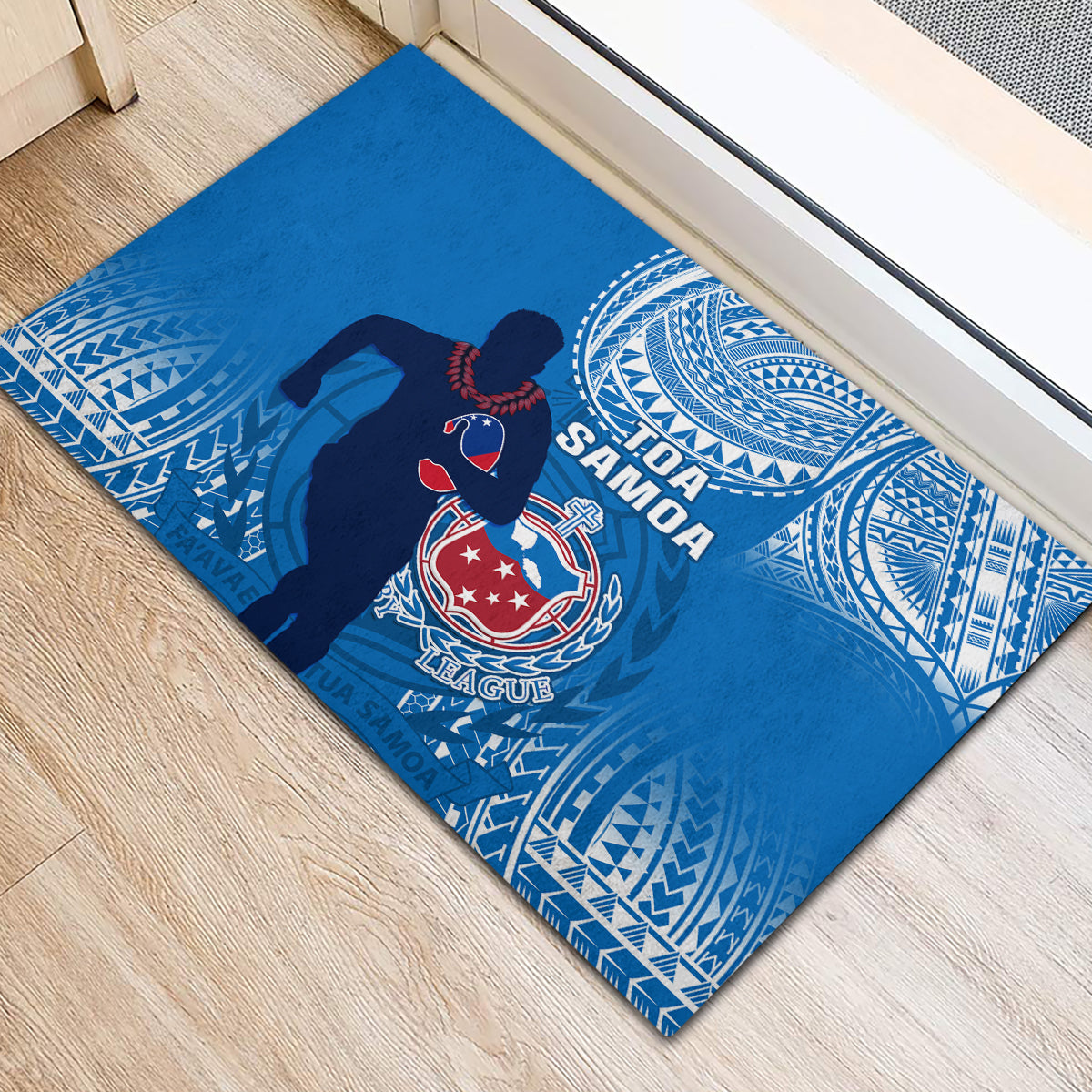 Samoa Rugby Rubber Doormat Pacific 2023 Go Toa Samoa - Wonder Print Shop