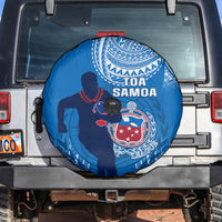 Samoa Rugby Spare Tire Cover Pacific 2023 Go Toa Samoa - Wonder Print Shop