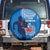 Samoa Rugby Spare Tire Cover Pacific 2023 Go Toa Samoa - Wonder Print Shop