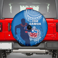 Samoa Rugby Spare Tire Cover Pacific 2023 Go Toa Samoa - Wonder Print Shop