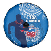 Samoa Rugby Spare Tire Cover Pacific 2023 Go Toa Samoa - Wonder Print Shop