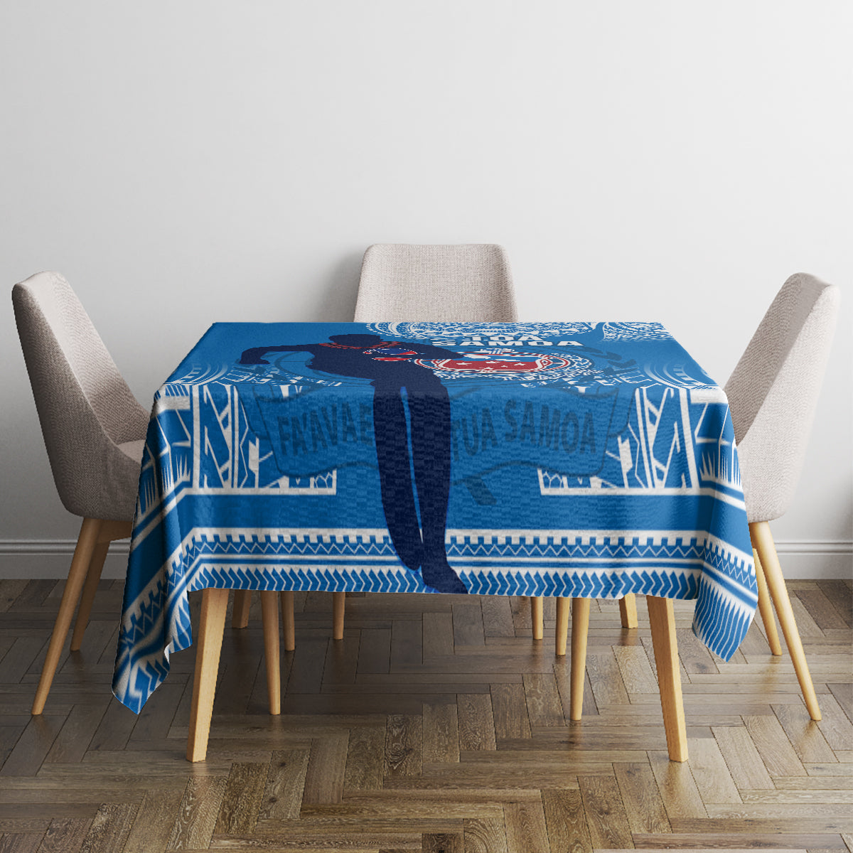 Samoa Rugby Tablecloth Pacific 2023 Go Toa Samoa - Wonder Print Shop
