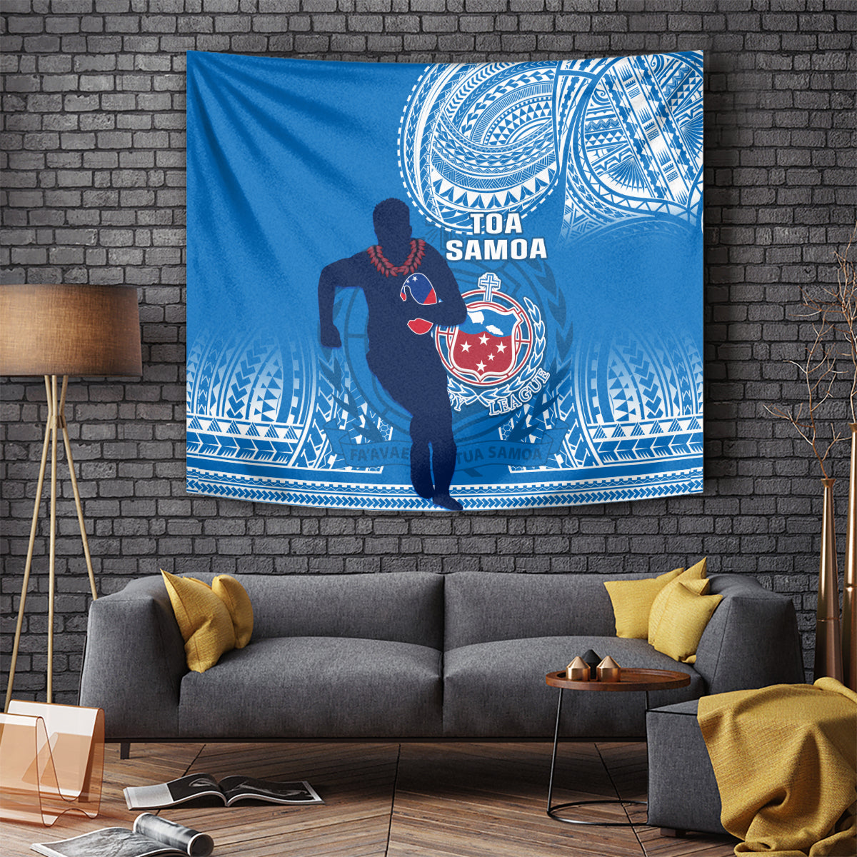 Samoa Rugby Tapestry Pacific 2023 Go Toa Samoa - Wonder Print Shop