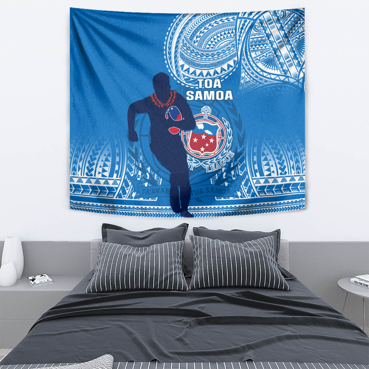 Samoa Rugby Tapestry Pacific 2023 Go Toa Samoa - Wonder Print Shop
