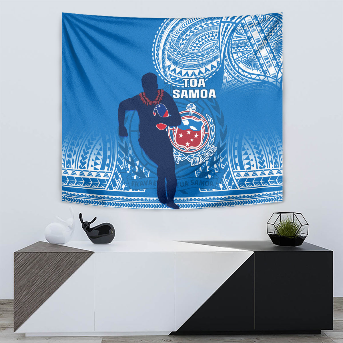 Samoa Rugby Tapestry Pacific 2023 Go Toa Samoa - Wonder Print Shop