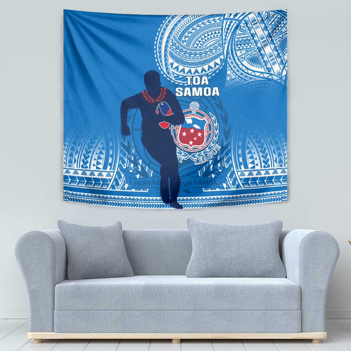 Samoa Rugby Tapestry Pacific 2023 Go Toa Samoa - Wonder Print Shop