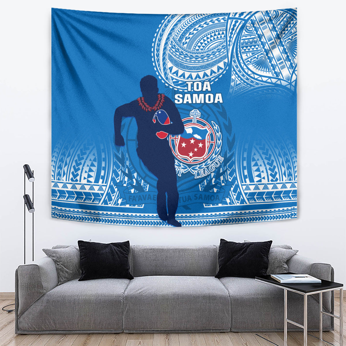 Samoa Rugby Tapestry Pacific 2023 Go Toa Samoa - Wonder Print Shop