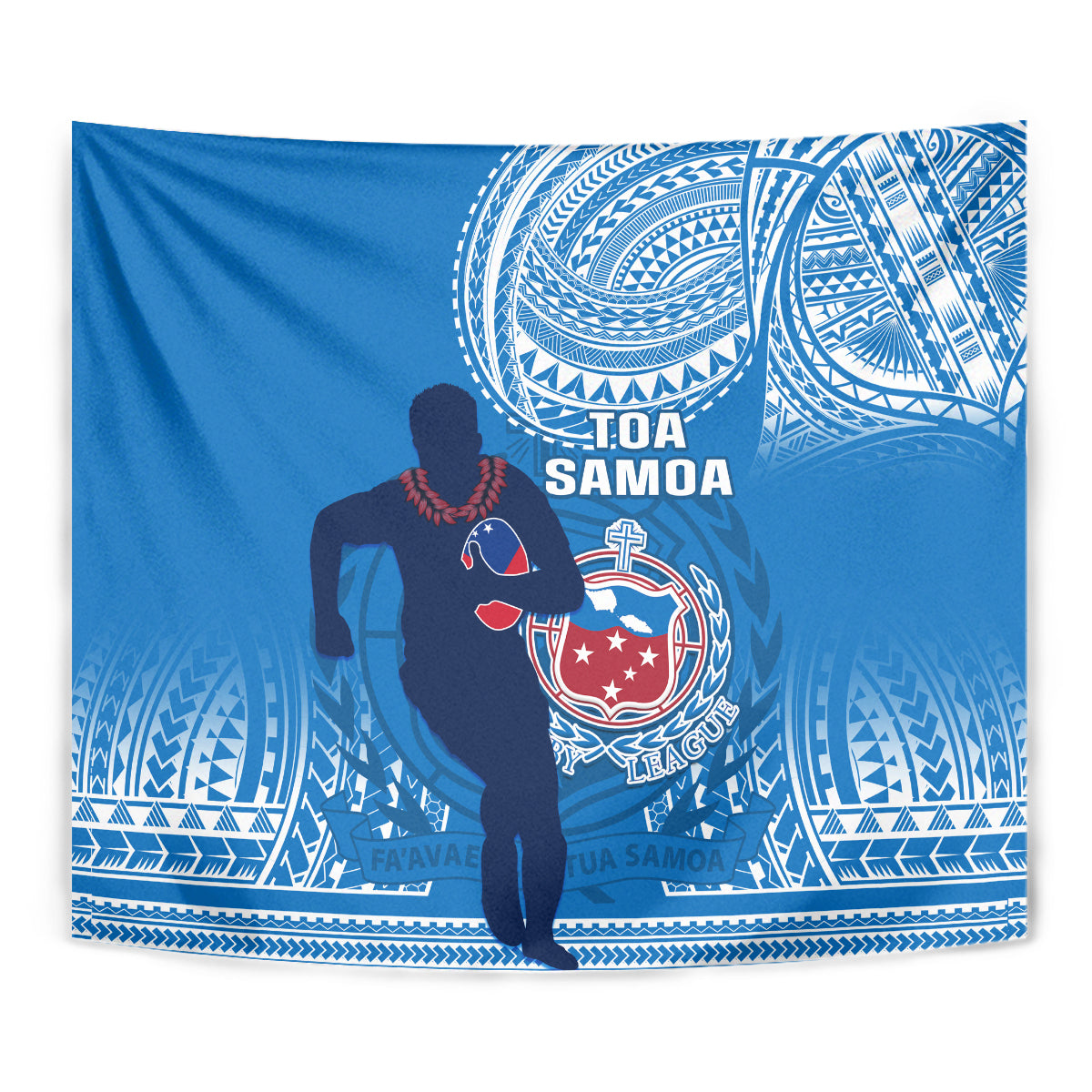 Samoa Rugby Tapestry Pacific 2023 Go Toa Samoa - Wonder Print Shop