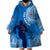 Custom Samoa Rugby Wearable Blanket Hoodie Pacific 2023 Go Toa Samoa - Wonder Print Shop