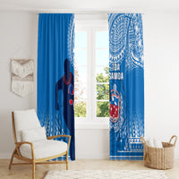 Samoa Rugby Window Curtain Pacific 2023 Go Toa Samoa - Wonder Print Shop