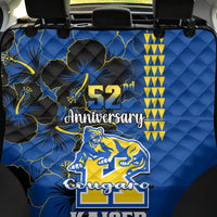 Hawaii Kaiser High School Back Car Seat Cover Kakau Mix Hibiscus Happy 52nd Anniversary - Wonder Print Shop