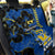 Hawaii Kaiser High School Back Car Seat Cover Kakau Mix Hibiscus Happy 52nd Anniversary - Wonder Print Shop