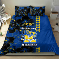 Hawaii Kaiser High School Bedding Set Kakau Mix Hibiscus Happy 52nd Anniversary - Wonder Print Shop