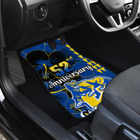 Hawaii Kaiser High School Car Mats Kakau Mix Hibiscus Happy 52nd Anniversary - Wonder Print Shop