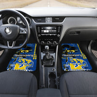 Hawaii Kaiser High School Car Mats Kakau Mix Hibiscus Happy 52nd Anniversary - Wonder Print Shop