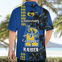 Hawaii Kaiser High School Hawaiian Shirt Kakau Mix Hibiscus Happy 52nd Anniversary - Wonder Print Shop