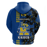 Hawaii Kaiser High School Hoodie Kakau Mix Hibiscus Happy 52nd Anniversary - Wonder Print Shop
