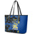 Hawaii Kaiser High School Leather Tote Bag Kakau Mix Hibiscus Happy 52nd Anniversary - Wonder Print Shop