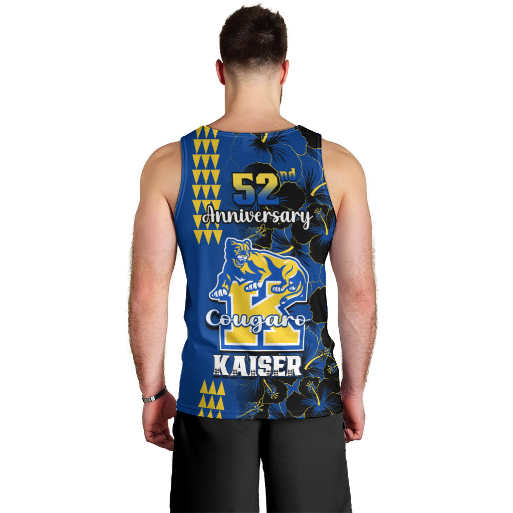 Hawaii Kaiser High School Men Tank Top Kakau Mix Hibiscus Happy 52nd Anniversary - Wonder Print Shop