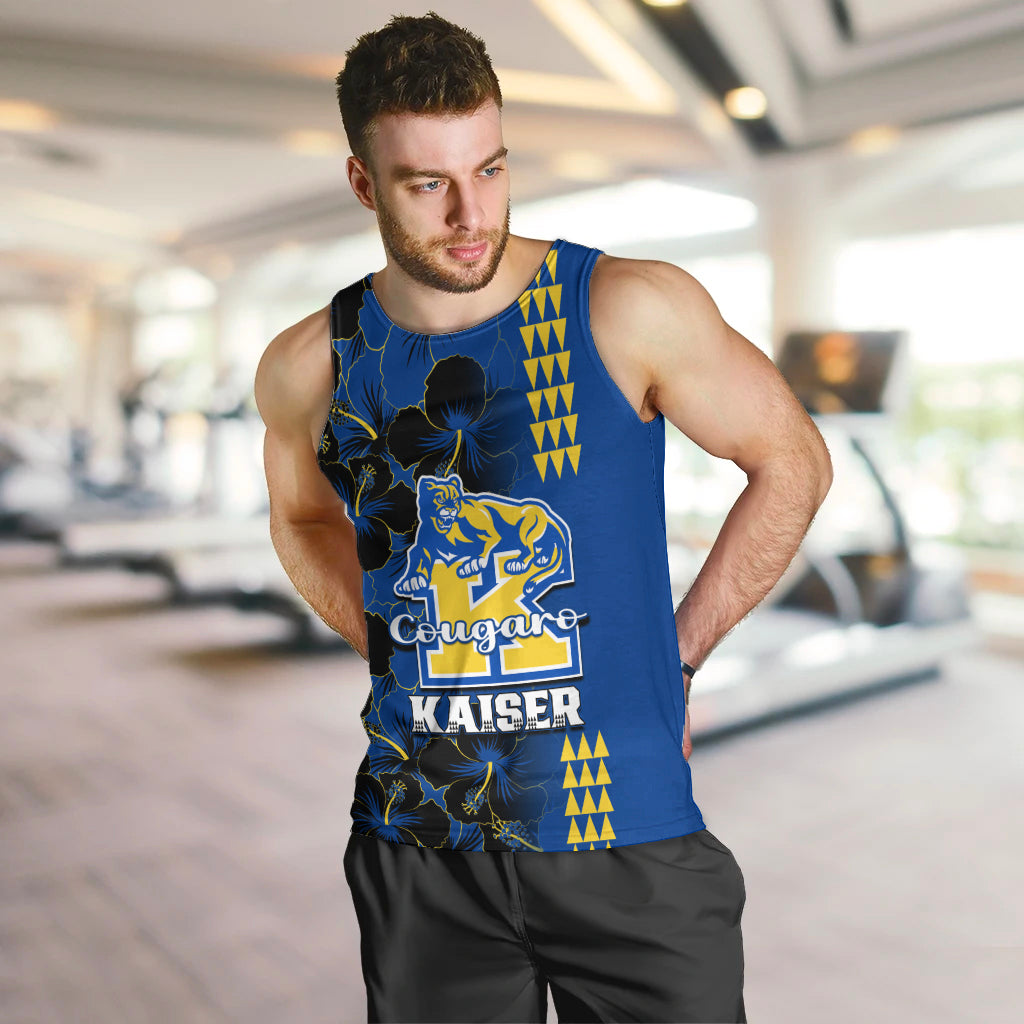 Hawaii Kaiser High School Men Tank Top Kakau Mix Hibiscus Happy 52nd Anniversary - Wonder Print Shop