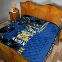 Hawaii Kaiser High School Quilt Kakau Mix Hibiscus Happy 52nd Anniversary - Wonder Print Shop