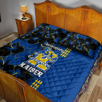 Hawaii Kaiser High School Quilt Bed Set Kakau Mix Hibiscus Happy 52nd Anniversary - Wonder Print Shop