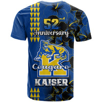Hawaii Kaiser High School T Shirt Kakau Mix Hibiscus Happy 52nd Anniversary - Wonder Print Shop