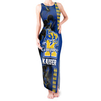 Hawaii Kaiser High School Tank Maxi Dress Kakau Mix Hibiscus Happy 52nd Anniversary - Wonder Print Shop