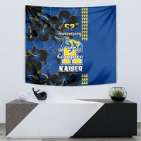 Hawaii Kaiser High School Tapestry Kakau Mix Hibiscus Happy 52nd Anniversary - Wonder Print Shop