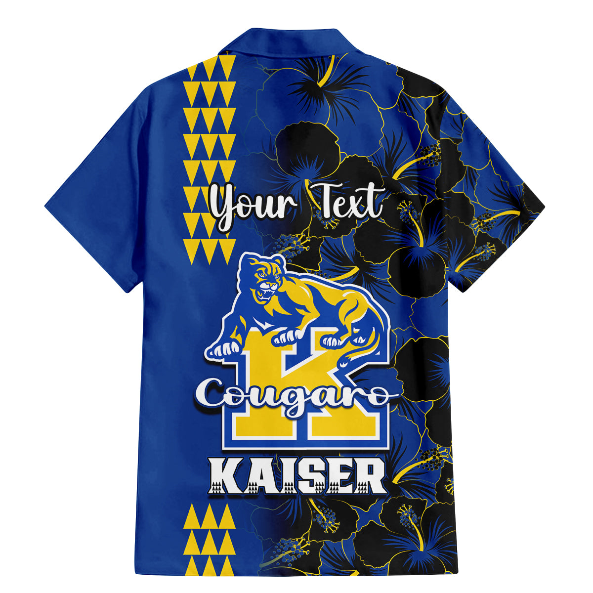 Personalised Hawaii Kaiser High School Family Matching Mermaid Dress and Hawaiian Shirt Kakau Mix Hibiscus Happy 52nd Anniversary - Wonder Print Shop