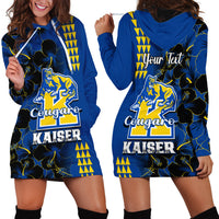 Personalised Hawaii Kaiser High School Hoodie Dress Kakau Mix Hibiscus Happy 52nd Anniversary - Wonder Print Shop
