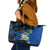 Personalised Hawaii Kaiser High School Leather Tote Bag Kakau Mix Hibiscus Happy 52nd Anniversary - Wonder Print Shop