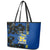 Personalised Hawaii Kaiser High School Leather Tote Bag Kakau Mix Hibiscus Happy 52nd Anniversary - Wonder Print Shop