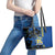 Personalised Hawaii Kaiser High School Leather Tote Bag Kakau Mix Hibiscus Happy 52nd Anniversary - Wonder Print Shop