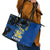 Personalised Hawaii Kaiser High School Leather Tote Bag Kakau Mix Hibiscus Happy 52nd Anniversary - Wonder Print Shop